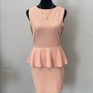 Elegant Pink Peplum Dress Windsor brand small